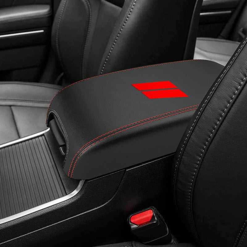 INTGET New Upgraded Center Console Cover for Dodge Charger Accessories 2011-2020 2021 2022 2023 for Chrysler 300 2015-2022 Leather Armrest Cover Console Lid Protector Cushion Pad - Image 5