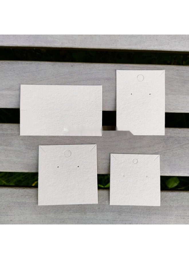 Vanilla Paper Blank Earring Card Earring Earring Ear Clip Ring Hairpin Necklace Jewelry Cardboard Jewelry Card-Color:No. 641 Earring Card [6x3.3] 100 Pieces