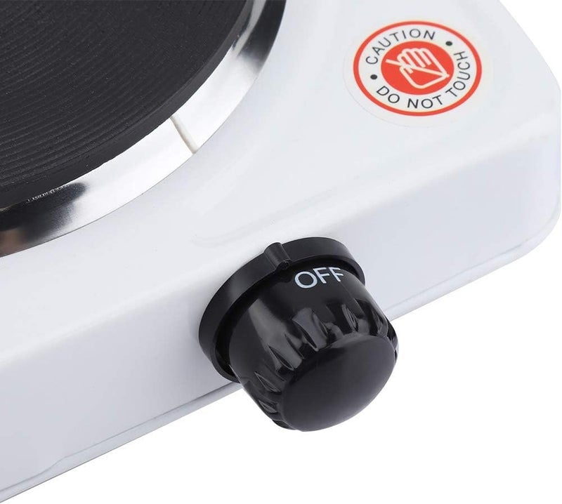 1000W Electric Hot Plate for Cooking & Heating, Large Single Burner Portable Countertop Stove, Compact Electric Heating Plate for Tea, Coffee, Meals, Soup & Travel, Ideal for Home, Office, Dorm, Campi - Image 2