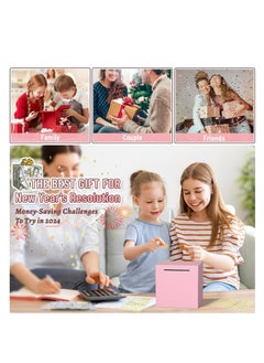 Joyelink Bank for Adults, Stainless Steel Savings Bank to Help Budget and Save, Metal Money Bank Only Savings Box, Must Break to Access Money, 5.9"X5.9"X5.9" Pink  - Image 5