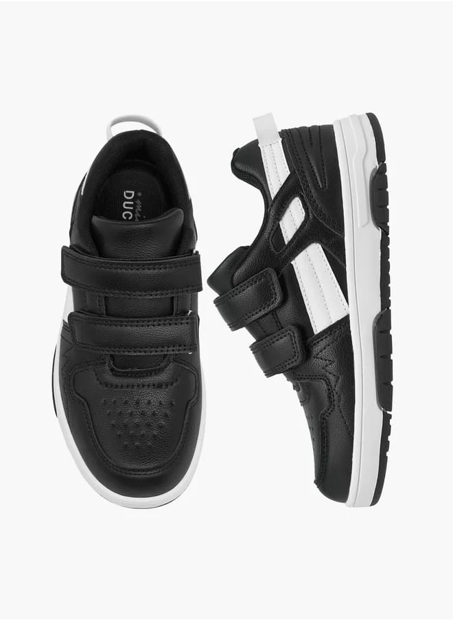 سيد دوتشيني Boys Panelled Sneakers with Hook and Loop Closure