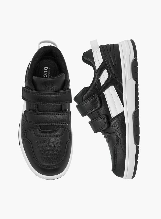 Mister Duchini Boys Panelled Sneakers with Hook and Loop Closure - Image 1