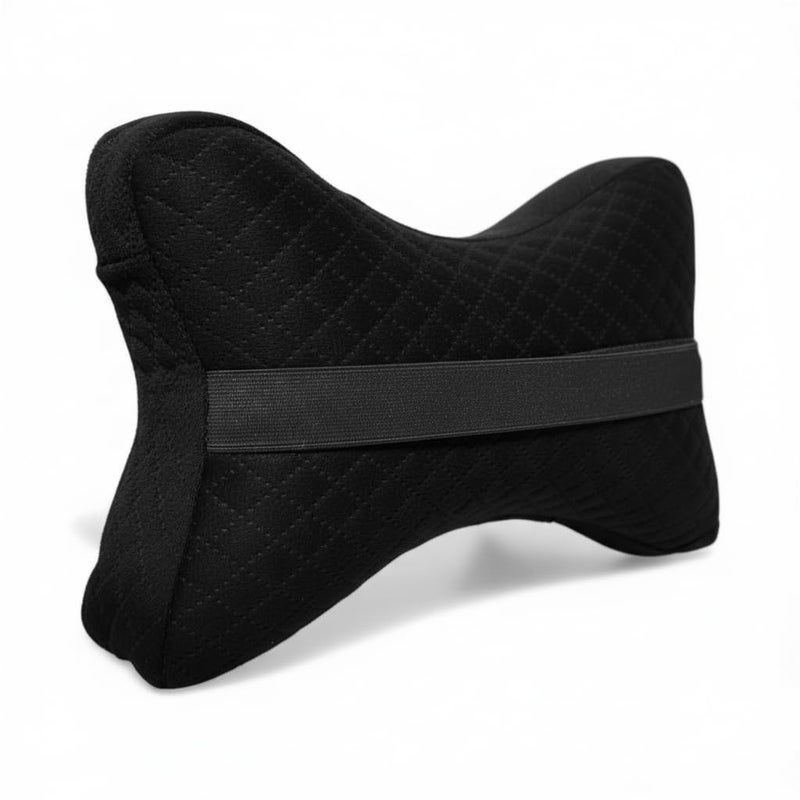 AUTOUNIKO Velvet Soft car Neck Pillow for Travel, Travel Micro Fiber Rest Pillow/Cushion Set of Pillows Compatible with All Cars - Pack of 2 Pieces (Black Memory) - Image 5