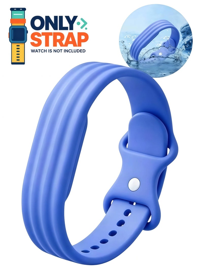 Silicone Bands for Google Fitbit Air Band, Ultra-Soft Silicone Replacement Strap, Adjustable Sweatproof Wristband for Sleep Tracking, Fitness, Running, Workout & Daily Wear for Women Men - Image 1