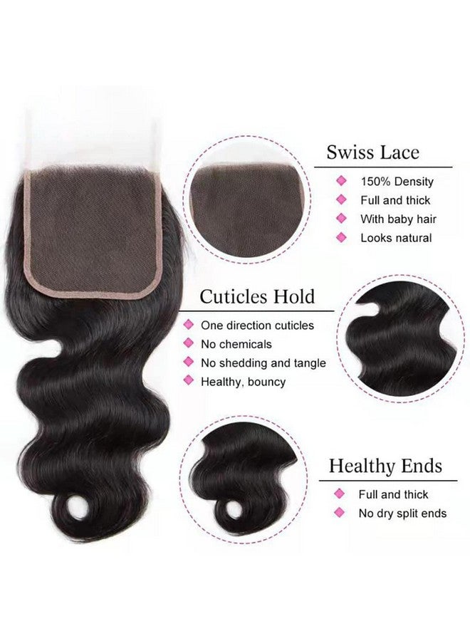 DMS 5X5 Lace Closure Human Hair Body Wave Closure 5X5 HD Lace Closure Free Part 12A Brazilian Virgin Human Hair Body Wave Closure Top Swiss Lace Closure(10 inch) - Image 3