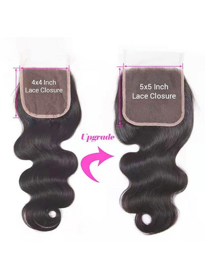 DMS 5X5 Lace Closure Human Hair Body Wave Closure 5X5 HD Lace Closure Free Part 12A Brazilian Virgin Human Hair Body Wave Closure Top Swiss Lace Closure(10 inch) - Image 2