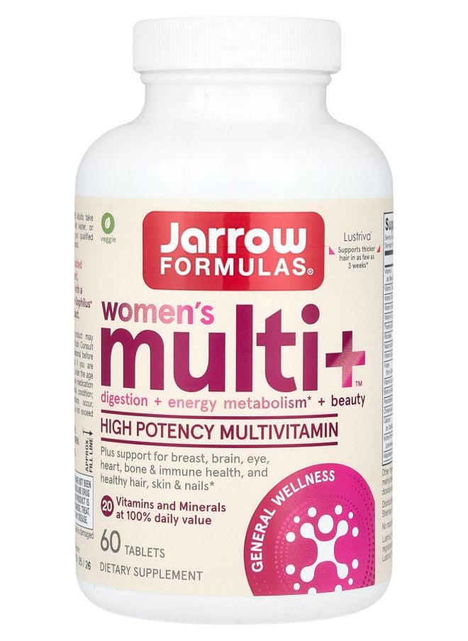 jarrow formulas Women's Multi+™ 60 Tablets  - Image 1