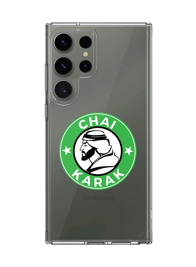 Stylizedd Classic Clear Case for Samsung Galaxy S23 Ultra , Hybrid Soft  Thin Transparent Cover [ Designed for Samsung Galaxy S23 Ultra ] - Chai Karak - Image 1