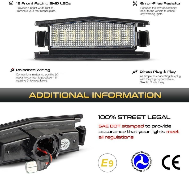 DEMULAX LED License Plate Light for Mazda - Image 4