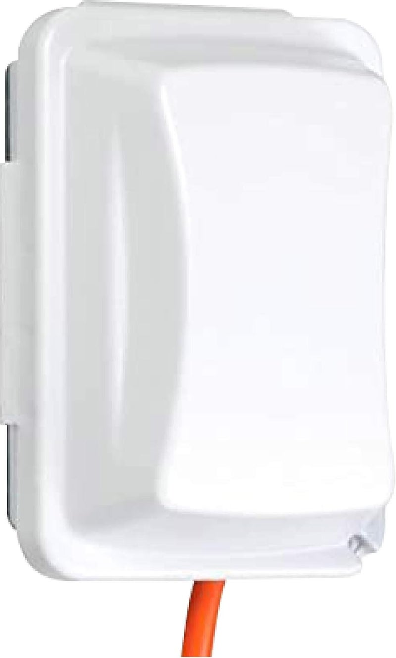 TayMac غطاء مخرج كهربائي مقاوم للعوامل الجوية TayMac MM410W - تركيب مفرد، أفقي/عمودي، تكوين 16 في 1، أبيض - Image 1