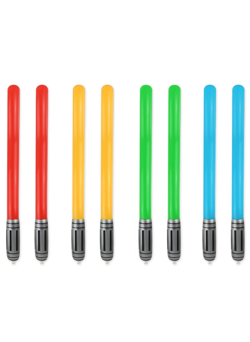 SYOSI Inflatable Light Saber Sword Toys Set for Kids Party Favors, Movie Cosplay Inflatable Light Swords Prop for Star Wars Themed Party, Birthday Party Decorate - Image 1