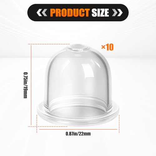 Podoy 4226 121 2700 Prime Bulb Compatible with Stihl Homelite Echo Robi Zama 0057003 0057004 0058001 FS45 FS46 FS55 FS55R FS72 FS80 FS85 FS87 BG55 BG56 BG65 BG75 BG85 BG86 String Trimmer (10 Pack) - Image 4