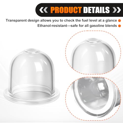 Podoy 4226 121 2700 Prime Bulb Compatible with Stihl Homelite Echo Robi Zama 0057003 0057004 0058001 FS45 FS46 FS55 FS55R FS72 FS80 FS85 FS87 BG55 BG56 BG65 BG75 BG85 BG86 String Trimmer (10 Pack) - Image 2