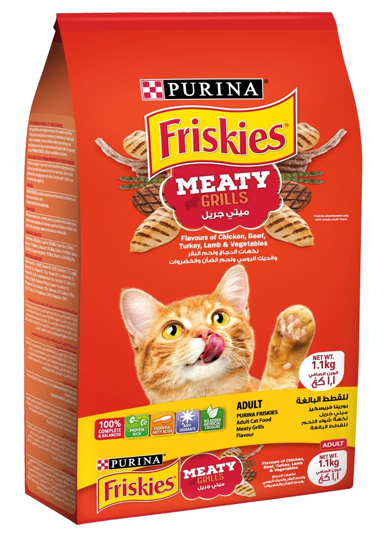 PURINA Purina Friskies Meaty Grill Dry Cat Food 1 Kg