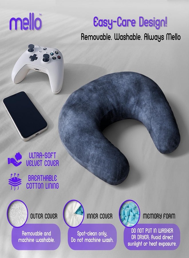 Mello وسادة ميلو للألعاب للركبة - وسادة لاب من الذاكرة للقراءة والألعاب والكروشيه - وسادة دعم للذراع والمرفق مريحة للكنبة والسرير (رمادي داكن، قياسي) - Image 5