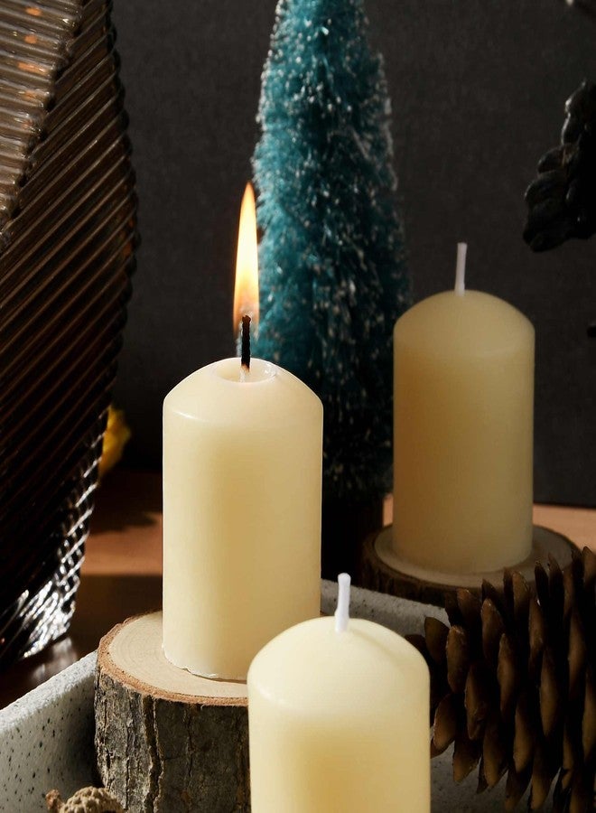 ENCANLIGHT 6 Packs White Natural Non-Toxic Bees waxs Pillar Candle,1.27"x1.75" Large and Smkeless,2 Hour Burn Time for Votives Weddings,Christmas,Advent, Ralex, Prayers - Image 4