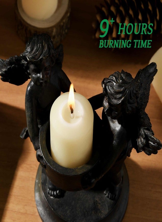 ENCANLIGHT 6 Packs White Natural Non-Toxic Bees waxs Pillar Candle,1.27"x1.75" Large and Smkeless,2 Hour Burn Time for Votives Weddings,Christmas,Advent, Ralex, Prayers - Image 3