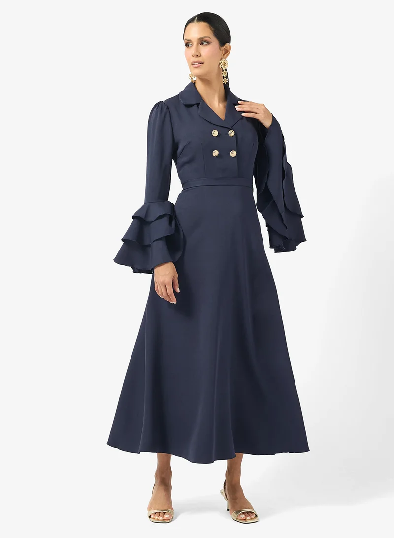 Khizana  Dress With Flared Sleeves for Women | Best Price UAE