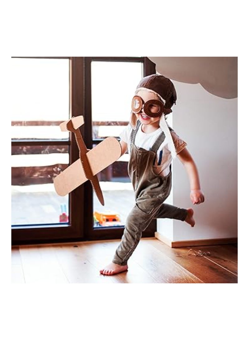 SOLARAE قبعة طيار للأطفال، قبعة طيار دافئة مع أذنين، قبعة شتوية مصنوعة من الفليس للأطفال، للأولاد والبنات، قبعة دافئة من الفليس مع سماعات الأذن، قبعة مبطنة بالفليس الدافئ - Image 5