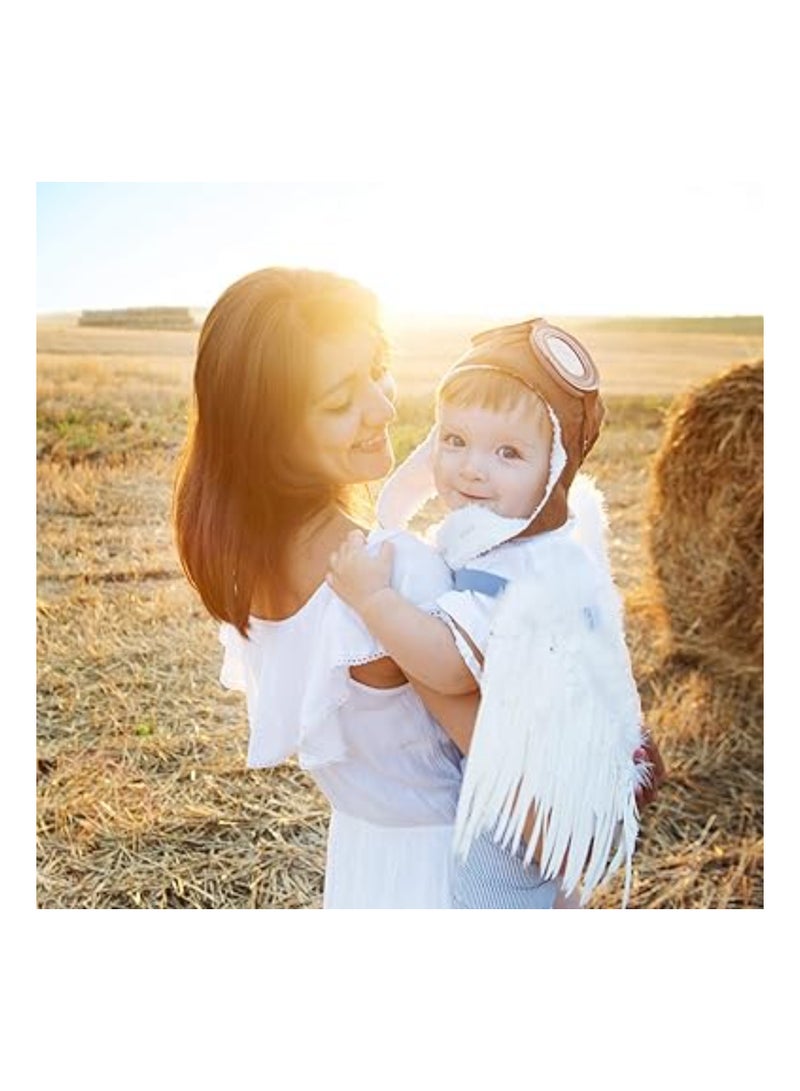 SOLARAE قبعة طيار للأطفال، قبعة طيار دافئة مع أذنين، قبعة شتوية مصنوعة من الفليس للأطفال، للأولاد والبنات، قبعة دافئة من الفليس مع سماعات الأذن، قبعة مبطنة بالفليس الدافئ - Image 4