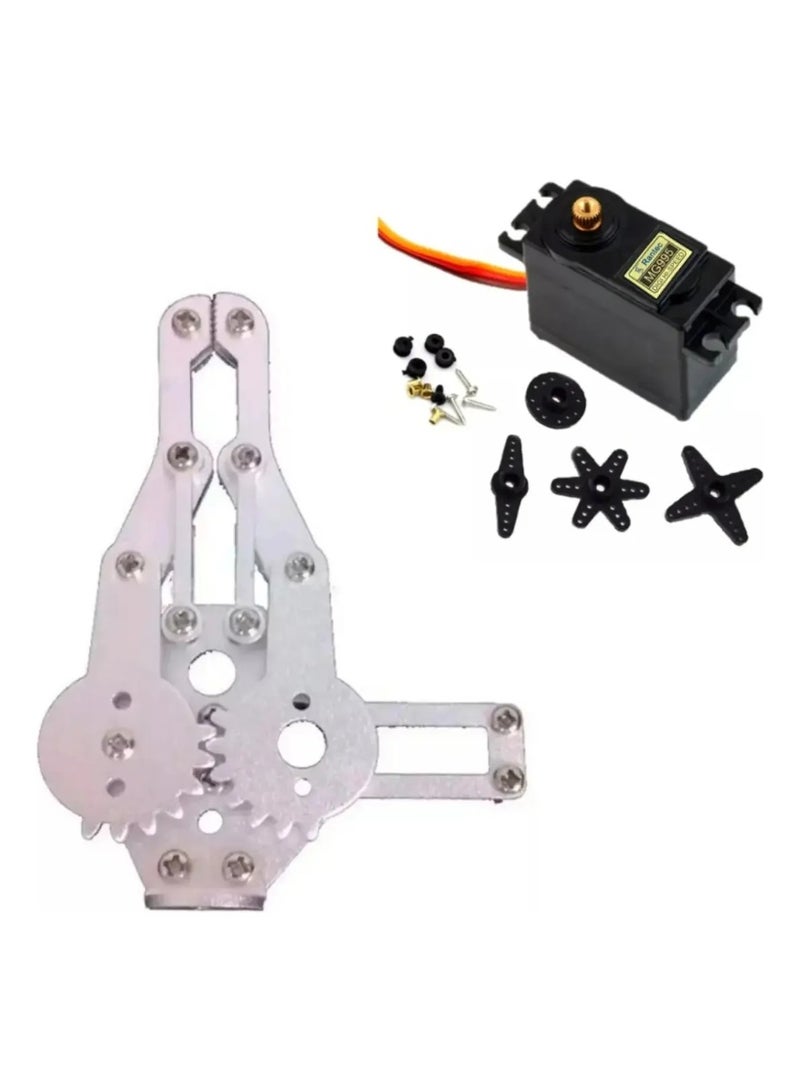 Metal Robotic Gripper with MG995 Servo Motor - Image 2