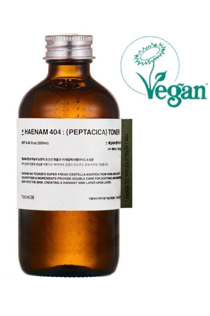 TOUN28 Peptacica Toner for Dry & Sensitive Skin I TOUN28 Haenam404 Centella Toner for Anti-Wrinkle & Brightening I Hydrating, Barrier-Strengthening, Glowing Skin I Vegan, Clean Beauty, For Women & Men I Made in Korea, 250ml - Image 1