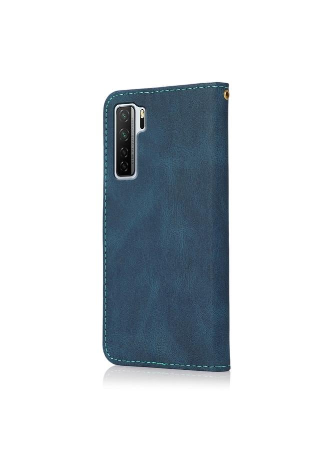 Zaboon Case For Huawei P40 lite 5G Dual-color Stitching Leather Phone Case - Image 3