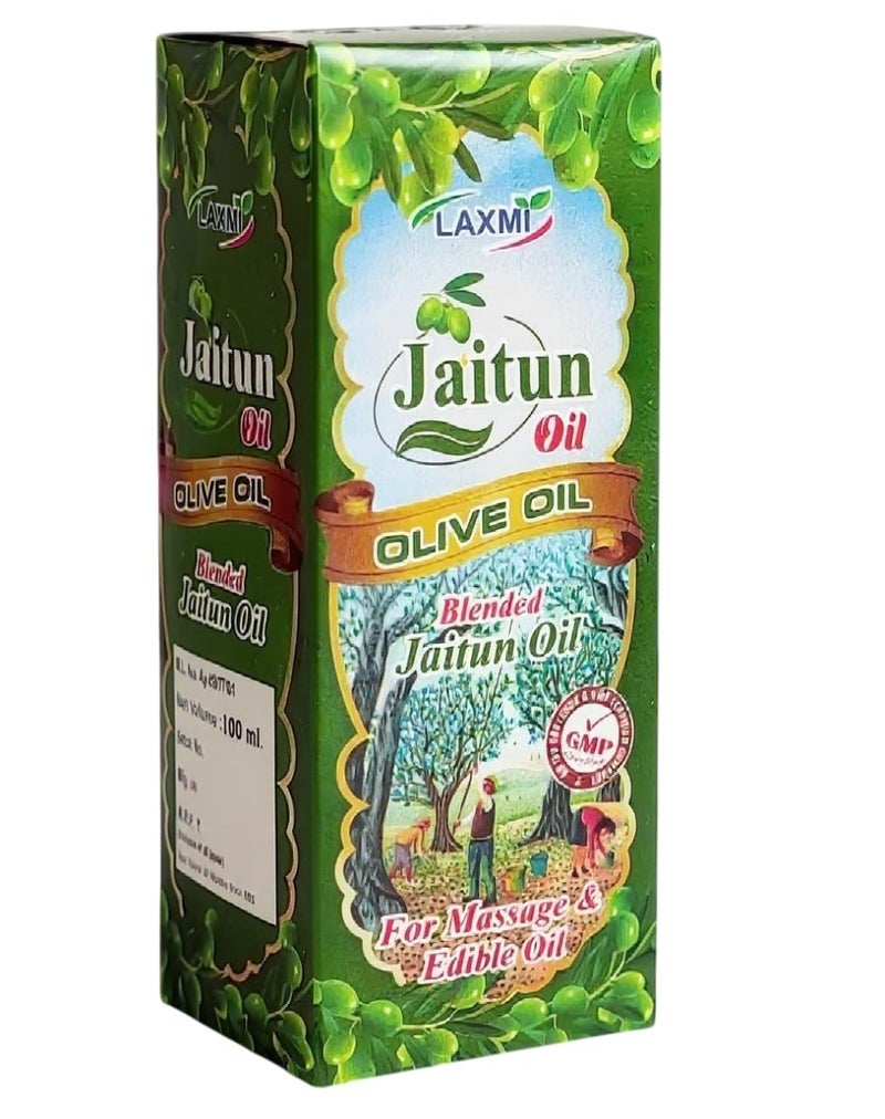LAXMI Extra Light Olive Oil 200ml | Jaitun Tail for Skin, Hair, Face & Body Massage | Lightweight Non-Sticky Moisturizing Oil | Suitable for Baby Massage & Daily Personal Care - Image 1