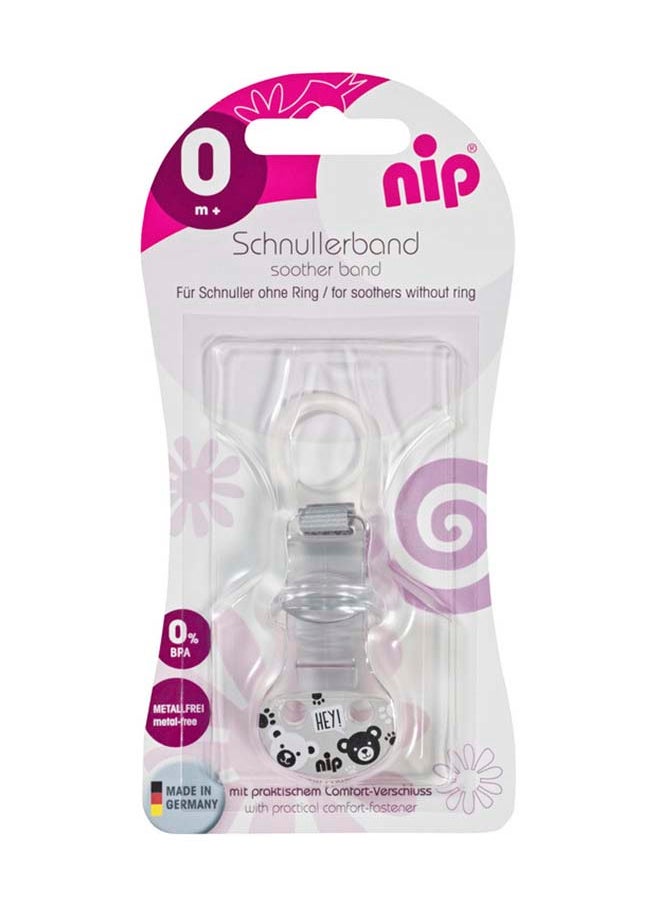 nip - Soother Band For Soothers Without Ring, Grey - Image 1