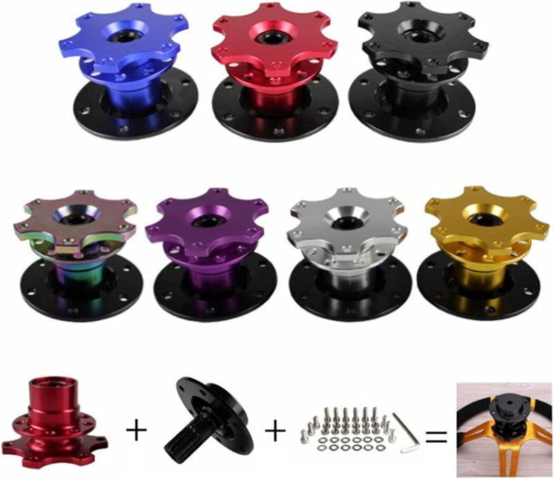 Wivplex Universal Steering Wheel Quick Release Hub Kit - Image 4