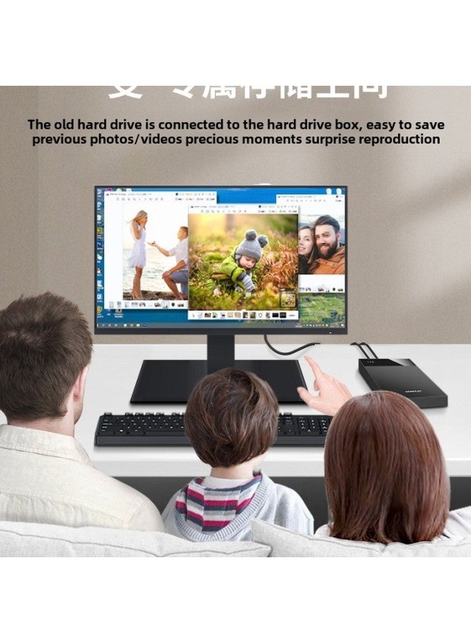 Mobile Hard Disk Box 3.5 Inch Mechanical Solid State Sata Universal External Reader External Desktop Notebook-Colour:Usb3.0  5gbps-convenient Installation  - Image 4