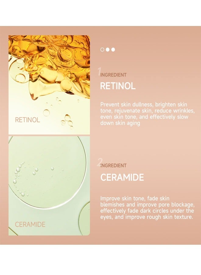 شيلافز 1 قرص من الريتينول والسيراميد عصا العين لعلاج الهالات السوداء والانتفاخ ، والحد من الخطوط الدقيقة تحت العين المضادة للشيخوخة كيس كريم ، يساعد على تحسين الخطوط الدقيقة الهالات السوداء و نسيج الجلد - Image 5