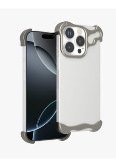 iPhone 16 Pro Max Case Metallo Pro Aluminum Bumper Cover / Easy Snap On / Durable Material/ Impact-Resistant Corners / Seamless Fit / Comfortable & Secure Back Cover - Titanium