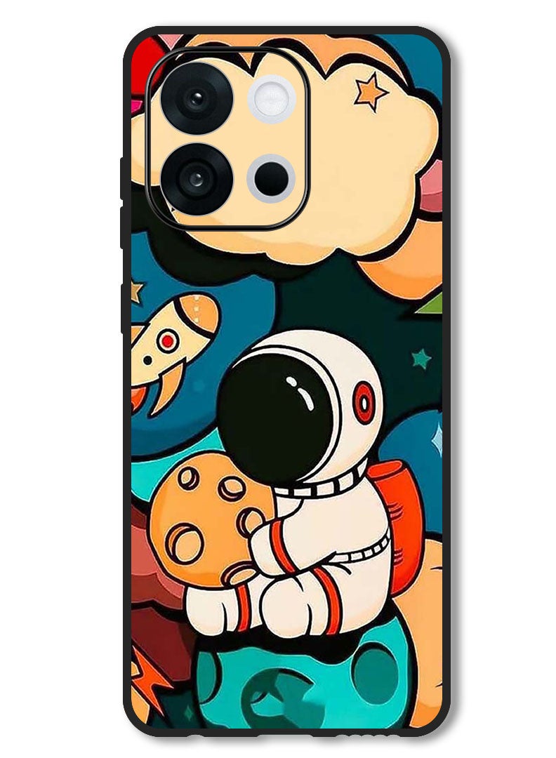 Theodor Case Compatible with OnePlus 13T 6.32 Inch Protection Shockproof Bumper Cover Astronaut Cheese - Image 1