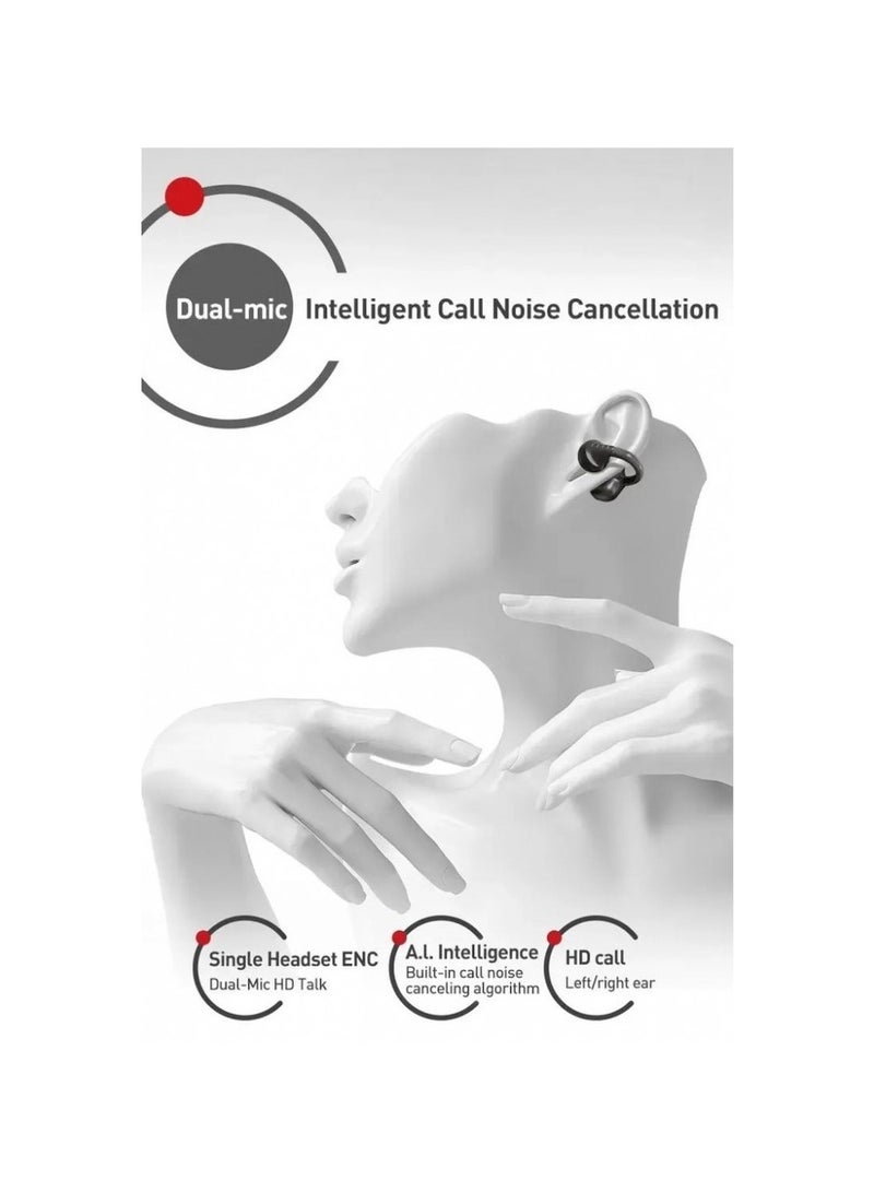 فيل FIIL Atom Ear‑clip Bluetooth Headphones – Ultra‑light design, Bluetooth 5.4, 8h playback, Charging Case with 3.5x refills, IPX5 Waterproof | F047 | - Image 3