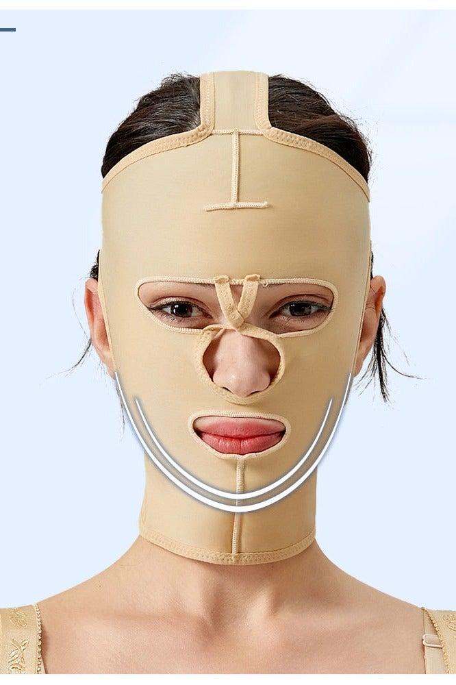 بيوينتي ضمادة الذقن بعد الجراحة للنساء - ضمادة ضاغطة للرقبة والذقن - لتنحيف الوجه وشد - Image 2