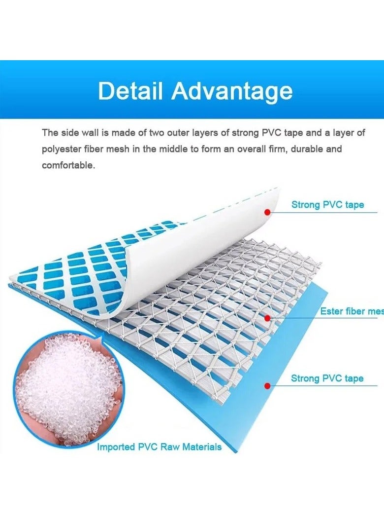 INTEX Superior Strength And Longer Durability Sturdy Rectangular Unisex Frame Swimming Pool Blue Summer Fun Water Play 260x160x65cm - Image 4