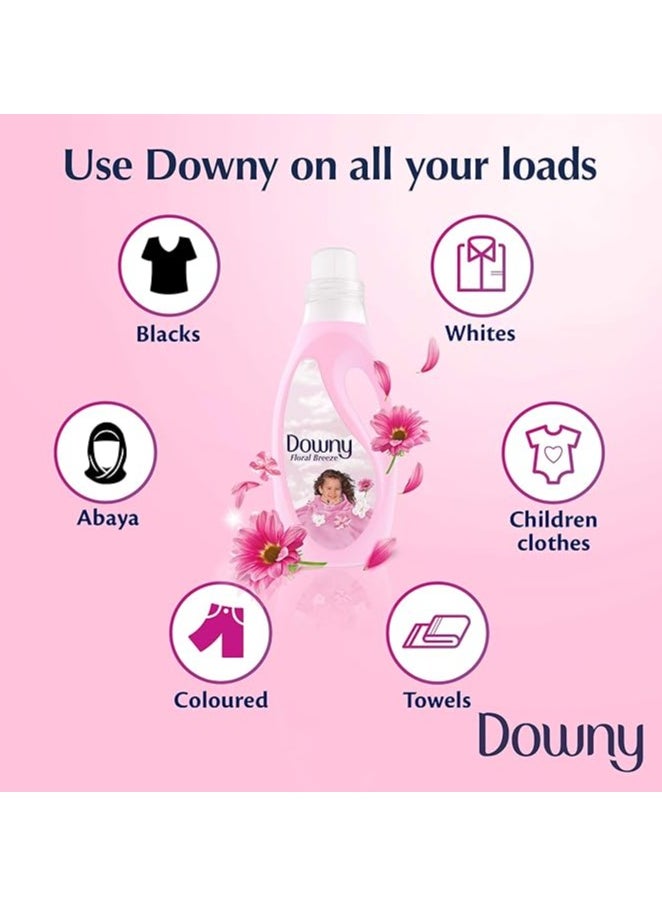 Downy - Regular Fabric Softener Floral Breeze With Concentrate Fabric Conditioner 3L+700ml - Image 1
