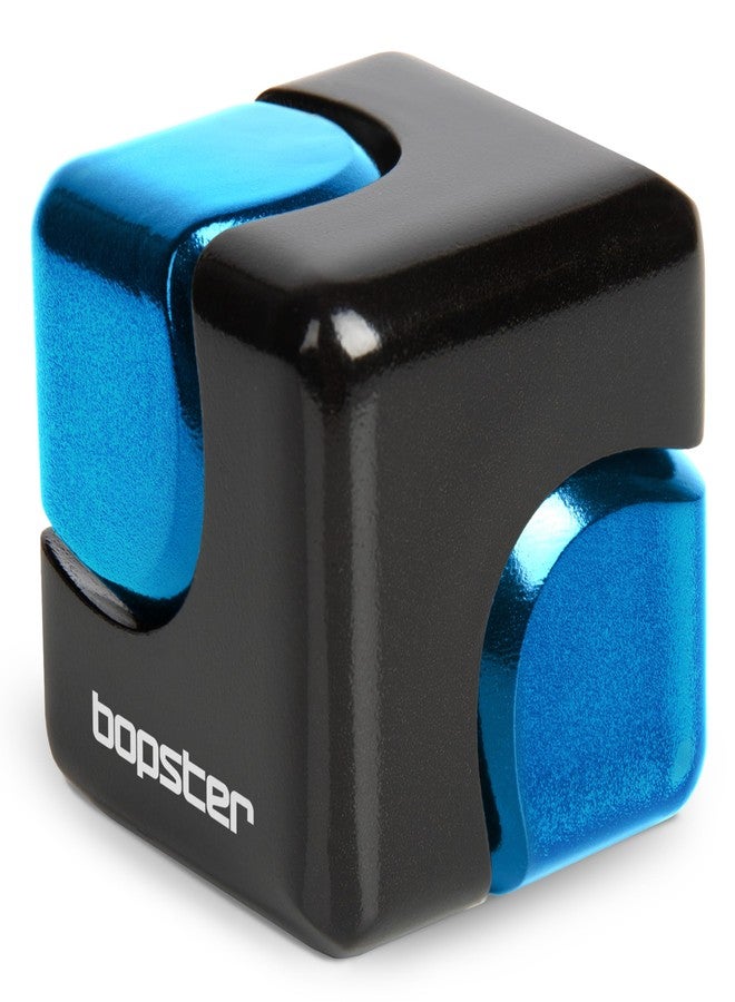 bopster Metal Fidget Spinner Cube Black Blue Anodised Aluminium Sensory Toy for Stress Relief, Focus & Anxiety Perfect for ADHD, Autism, Office Desk Toy, & Birthday Gift for Teens, Kids & Adults - Image 1