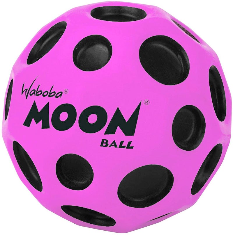 Waboba Waboba Moon Ball - Bounces Out of This World - Original Patented Design - Craters Make Pop Sounds - Easy to Grip - Color Pink  - Image 1