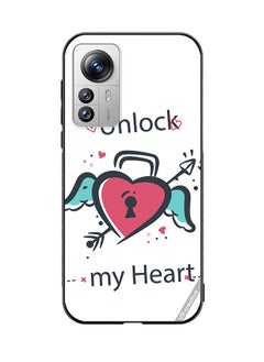 VR CREATIVE Protective Case Cover For Xiaomi 12 Pro Unlock My Heart Design Multicolour  - Image 1
