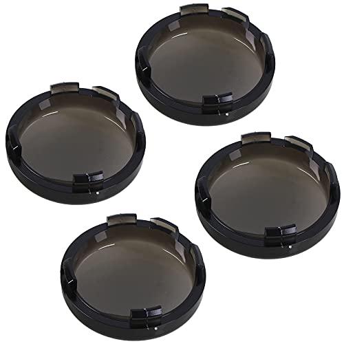 Lubinxun Smoke Turn Signal Lens Cover Compatible with Harley-Davidson Sportster Street Glide Road King Softail,4 PCS - Image 2
