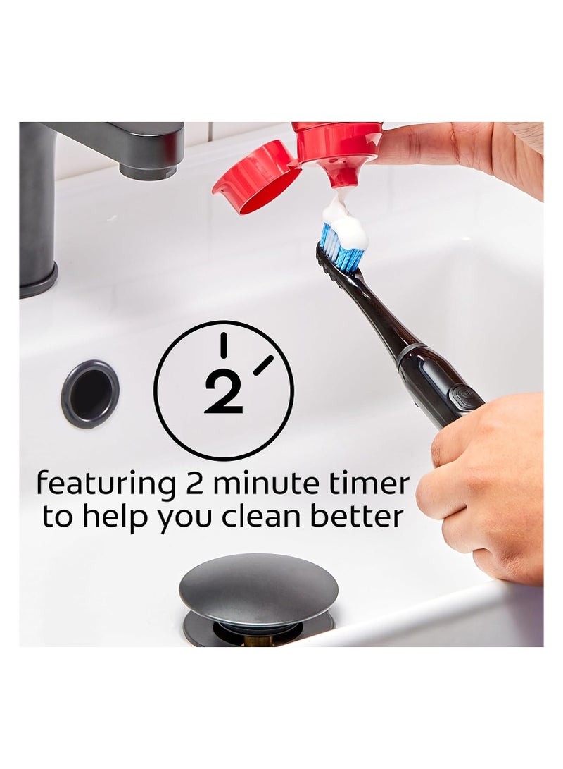 Colgate Optic White Pro Series Sonic Battery Powered Toothbrush, Black - Image 4