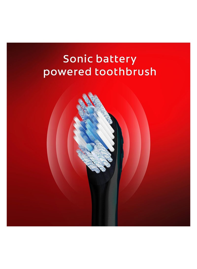 Colgate Optic White Pro Series Sonic Battery Powered Toothbrush, Black - Image 5