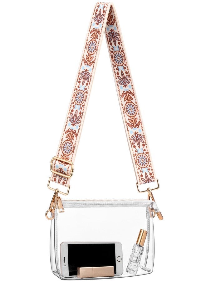 BS-VOG Clear Purse for Women Stadium Approved, Clear Crossbody Bag, Small Clear Stadium Bag for Concerts Sports Events - Image 1