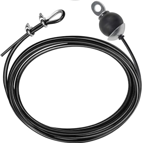 AIKESIWAY Adjustable Fitness Pulley Cable,Replacement Cable Machine Accessories,Cable Pulley Attachments for Gym -Thick 5mm(0.2inch) Heavy Duty Steel Wire Rope for Home Gym Cable (79 inches) - Image 3
