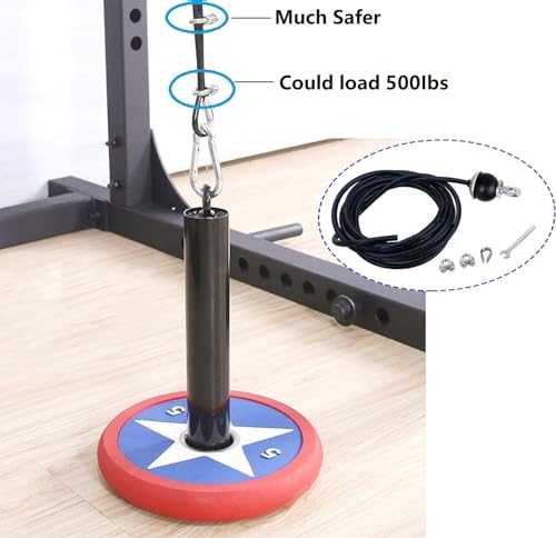 AIKESIWAY Adjustable Fitness Pulley Cable,Replacement Cable Machine Accessories,Cable Pulley Attachments for Gym -Thick 5mm(0.2inch) Heavy Duty Steel Wire Rope for Home Gym Cable (79 inches) - Image 5
