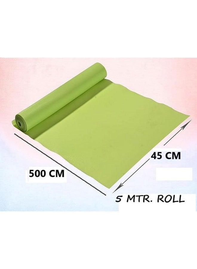 ElastPro (45 cm X 5 m) Green EVA Food Grade Washable Anti Slip Mat/Sheet for Fridge, Shelf Liner, Table, Kitchen Drawer mat (Diamond Texture, Green) - Image 2