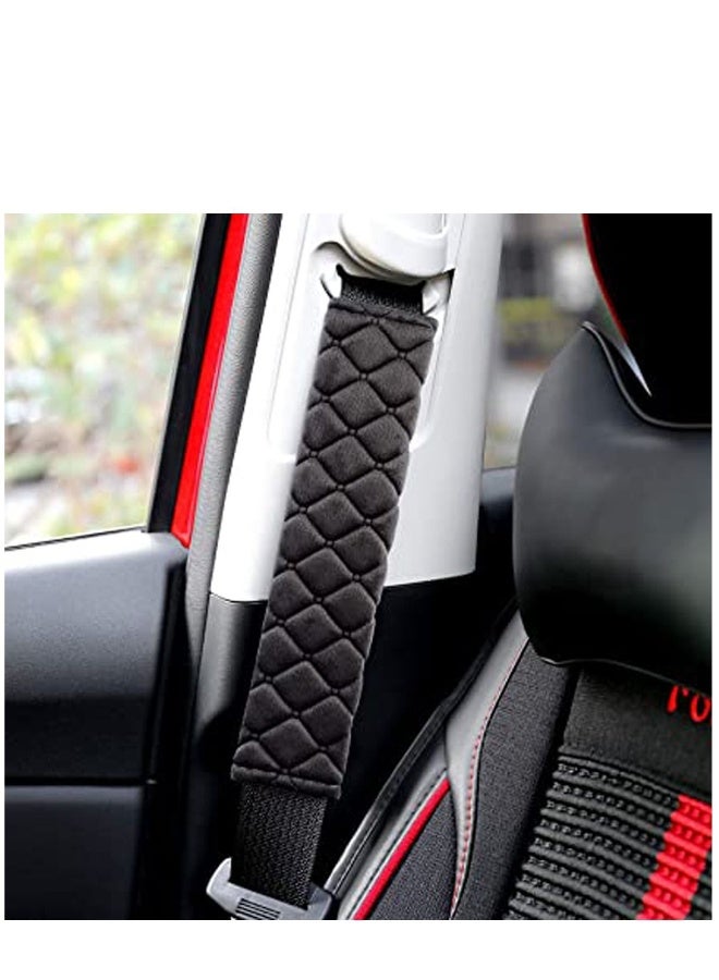 Car Seat Belt Comfort Harness Pad 2 Pack, Car SeatBelt Pads Cover Safety Belt Strap Shoulder Pad for Adults and Children Helps Protect Your Neck and Shoulder - Image 2