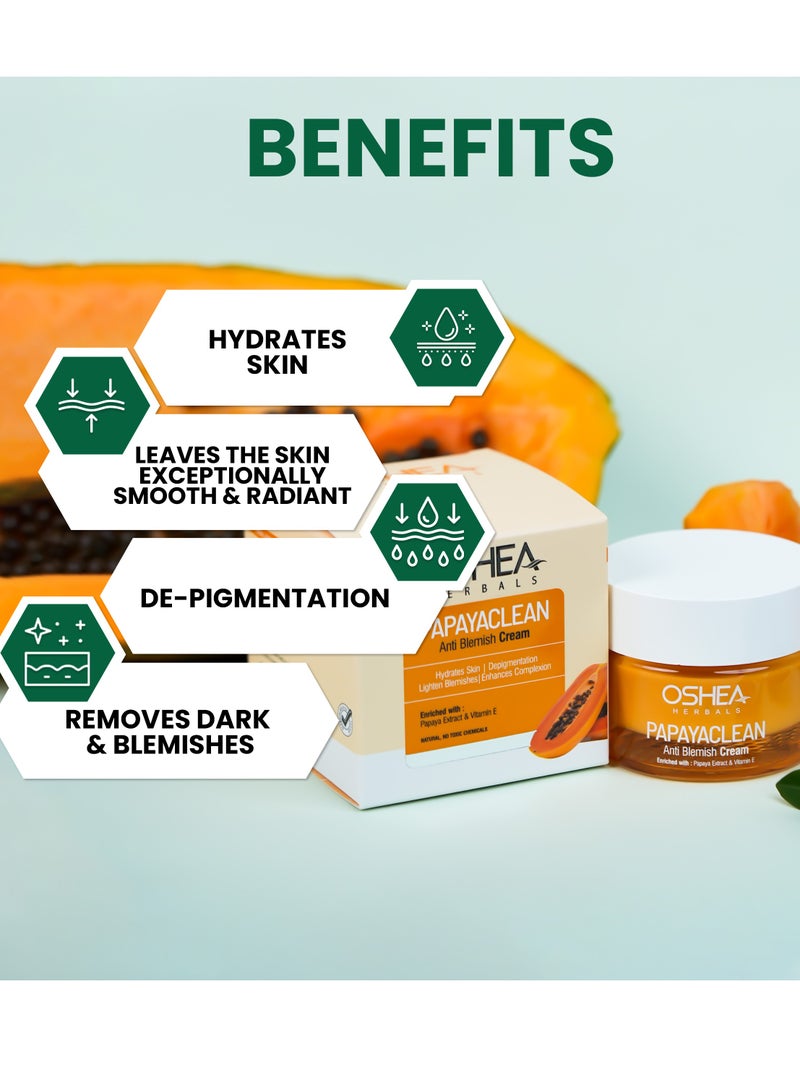 OSHEA Herbals Papaya Clean Anti Blemish Cream 50 g - Image 3